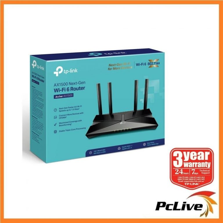 NEW TP-Link Archer AX1500 Next-Gen Wi-Fi 6 Gigabit Router Dual Band ...